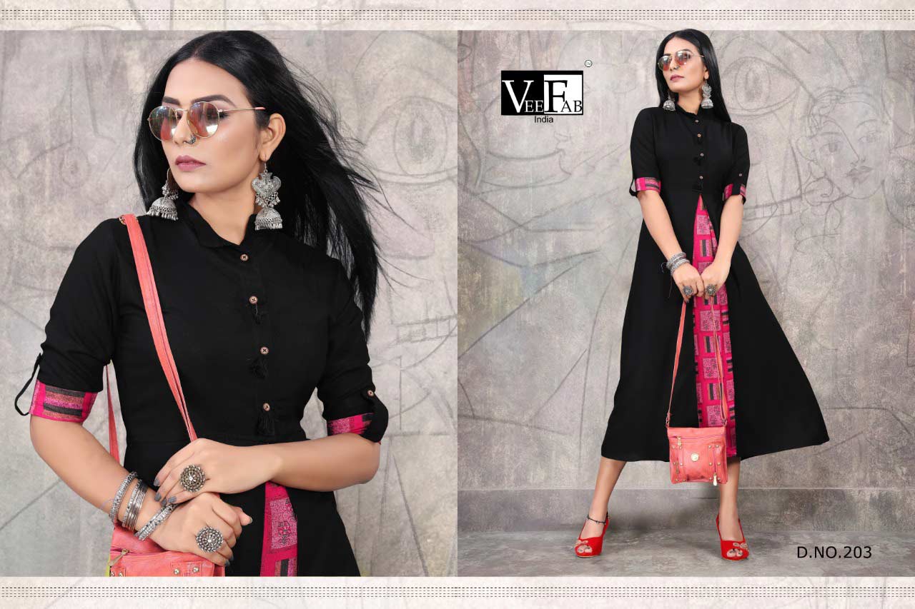 Vee Fab Crackles Vol-2 Rayon Dyed Wholesale Kurti Vee Fab Crackles Vol-2 Rayon Dyed Wholesale Kurti